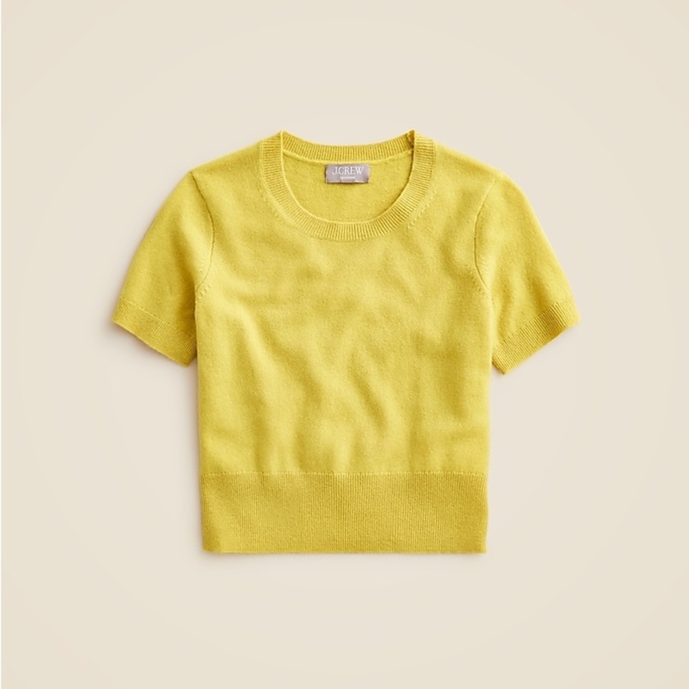 J. Crew Yellow Crew Neck Sweater
